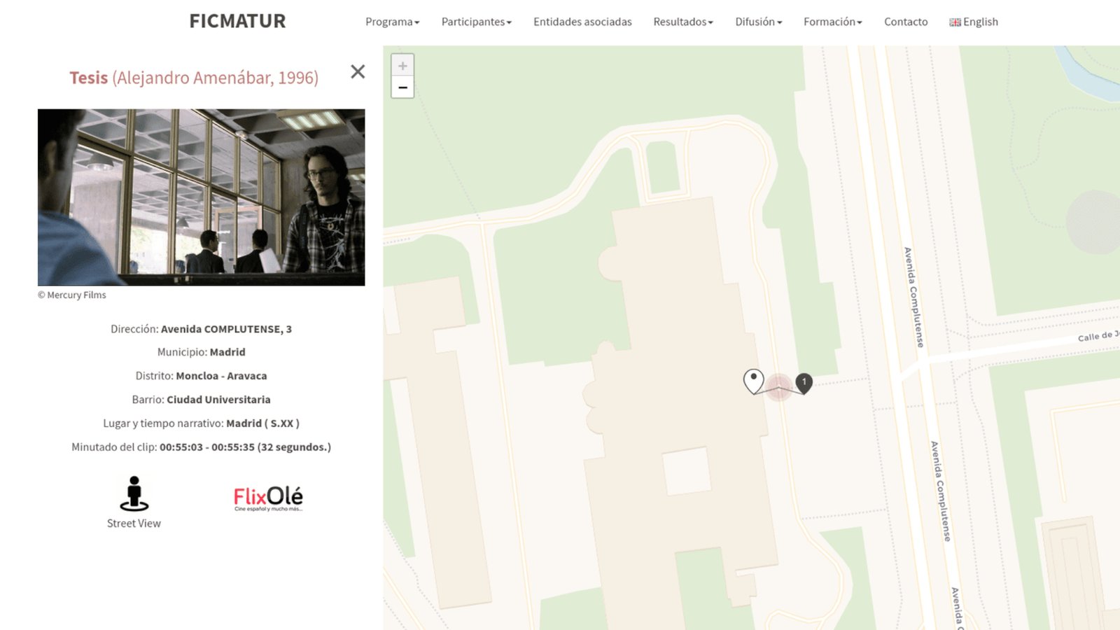 / Madrid Film Location Map